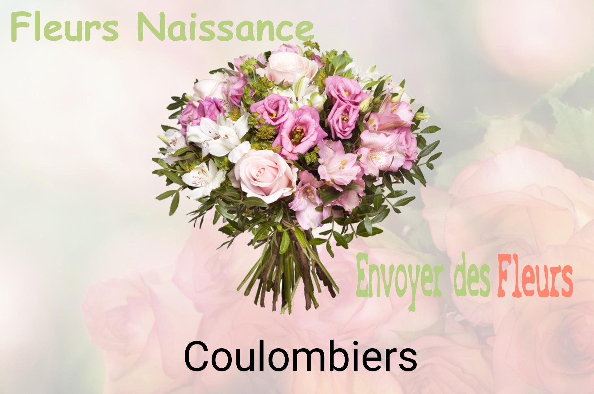 Bouquet de fleurs de naissance livré à Coulombiers